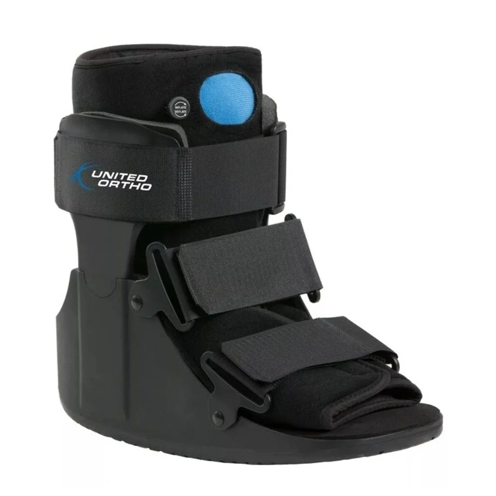 United Ortho Short Air Cam Walker Fracture Boot, Small, Black